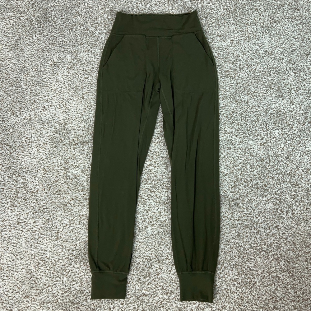 Lululemon Pants Women 4 Green Athleisure High Waisted Align Jogger Athletic Yoga